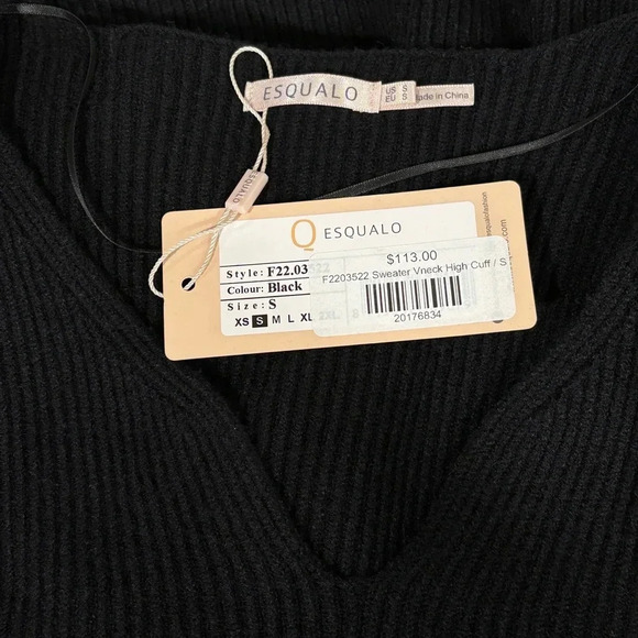 Esqualo High Cuff Ribbed Sweater NWT - Picture 4 of 4